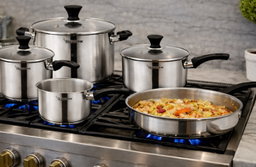 8pcs Stainless Steel Cookware Set