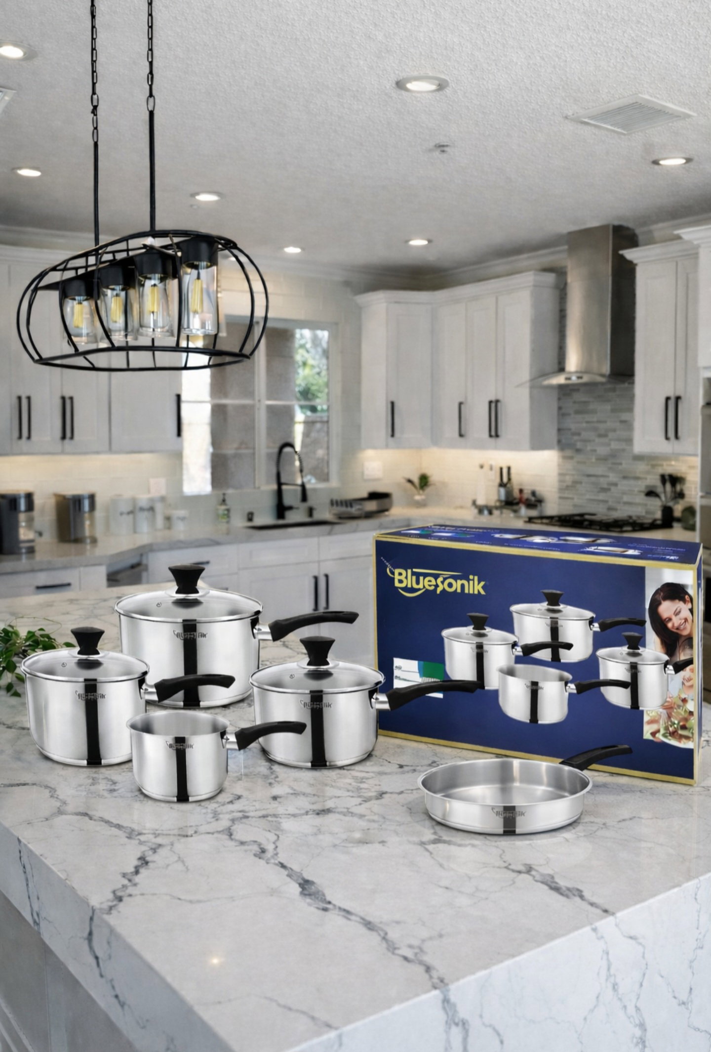 8pcs Stainless Steel Cookware Set