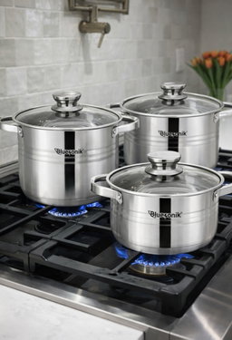 10pcs Stainless Steel Cookware Set