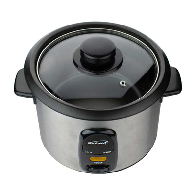 Brentwood TS-10 5-Cup Uncooked/10-Cup Cooked Rice Cooker, Stainless Steel_7