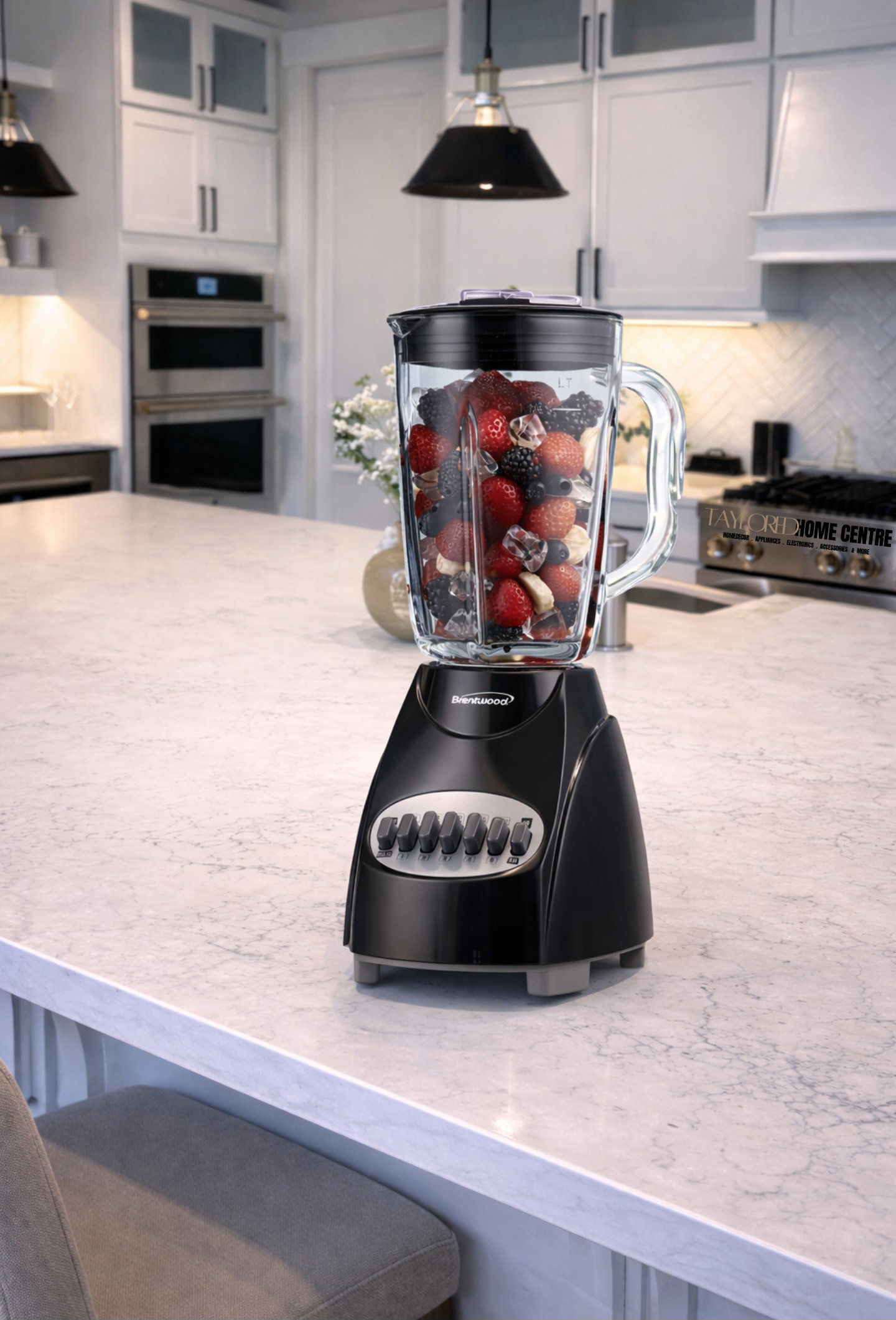 Brentwood JB-220R 12-Speed + Pulse Blender