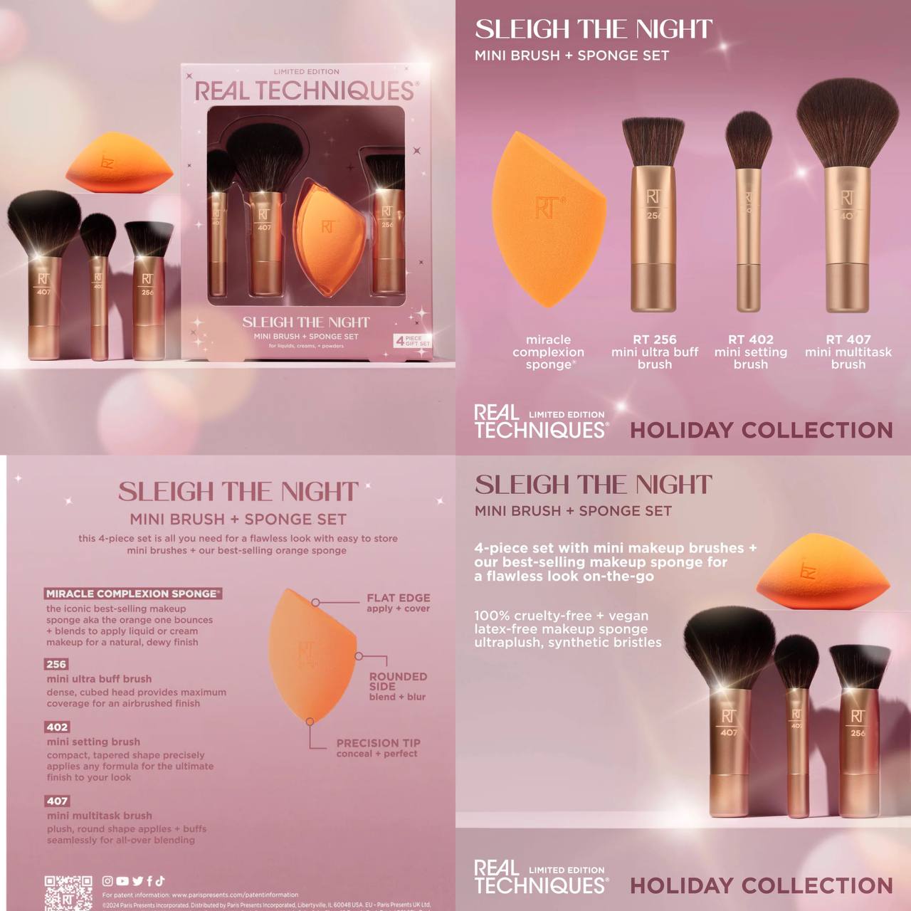Real Techniques sleigh the night brush set_1