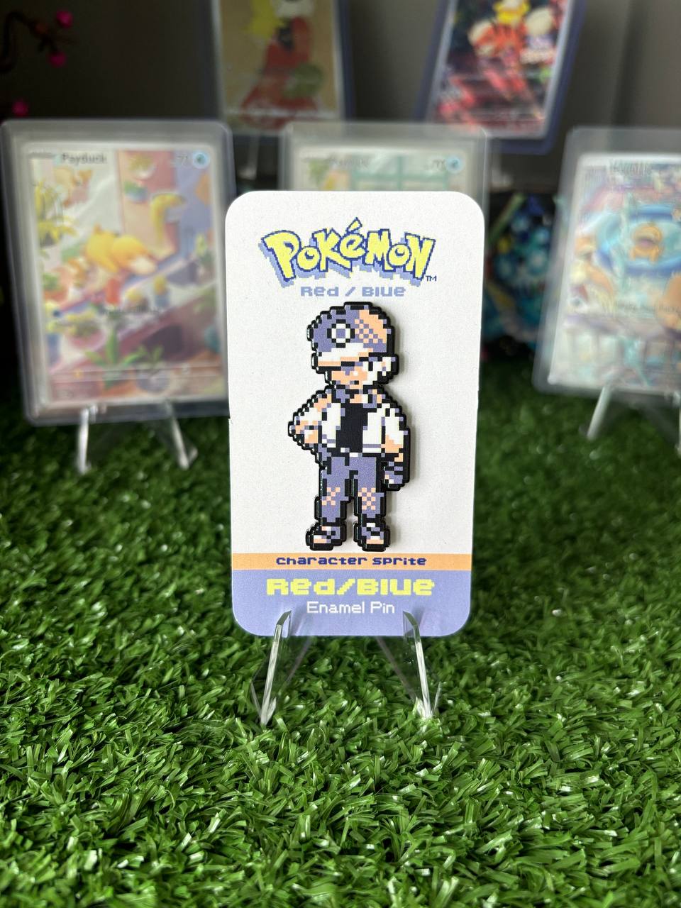 RED/BLUE Front View Enamel Pin_0