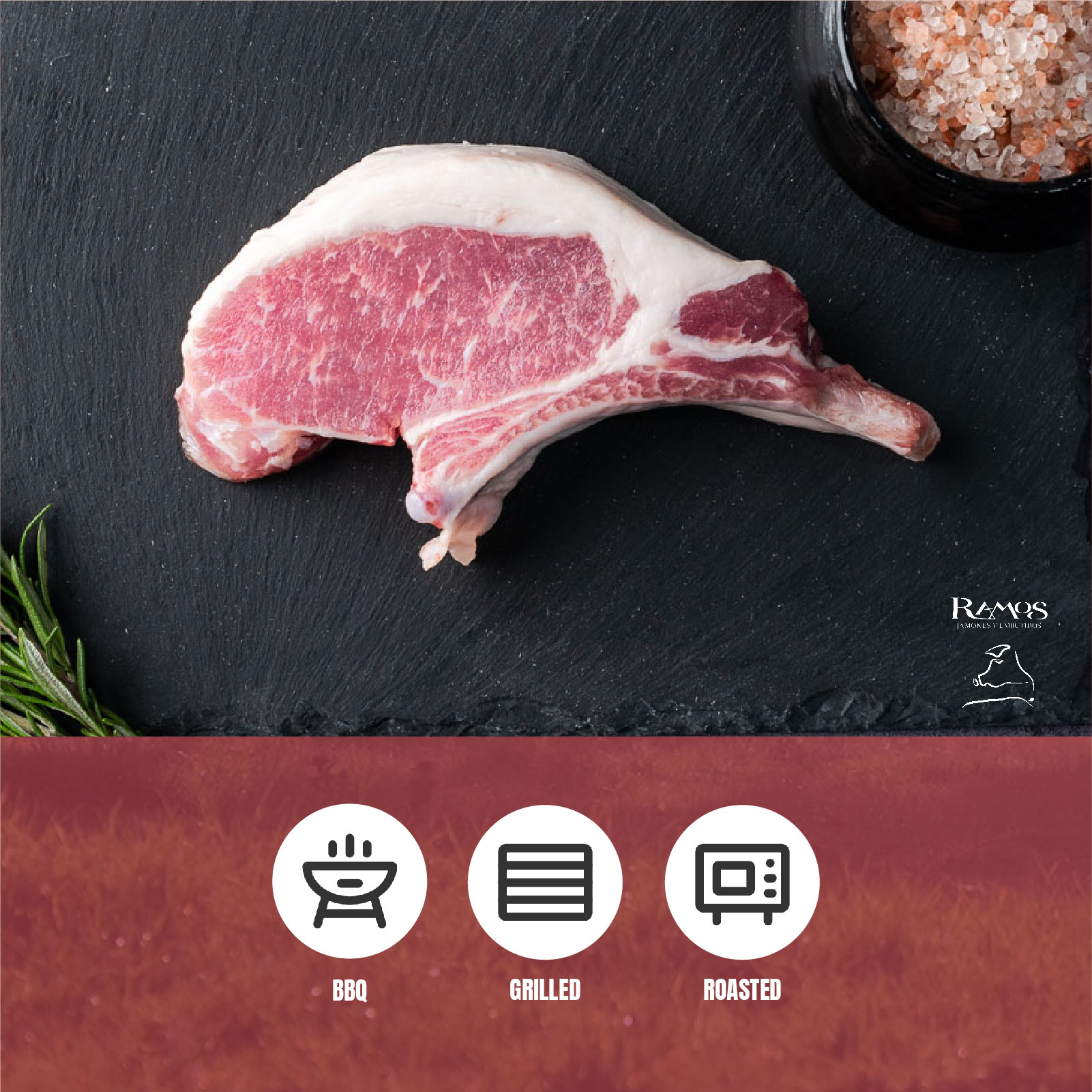 RAMOS Iberian Pork Frenched Rack Chop 240g_3