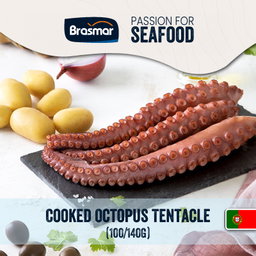 BRASMAR Cooked Octopus Tentacles 100G - 1 Leg