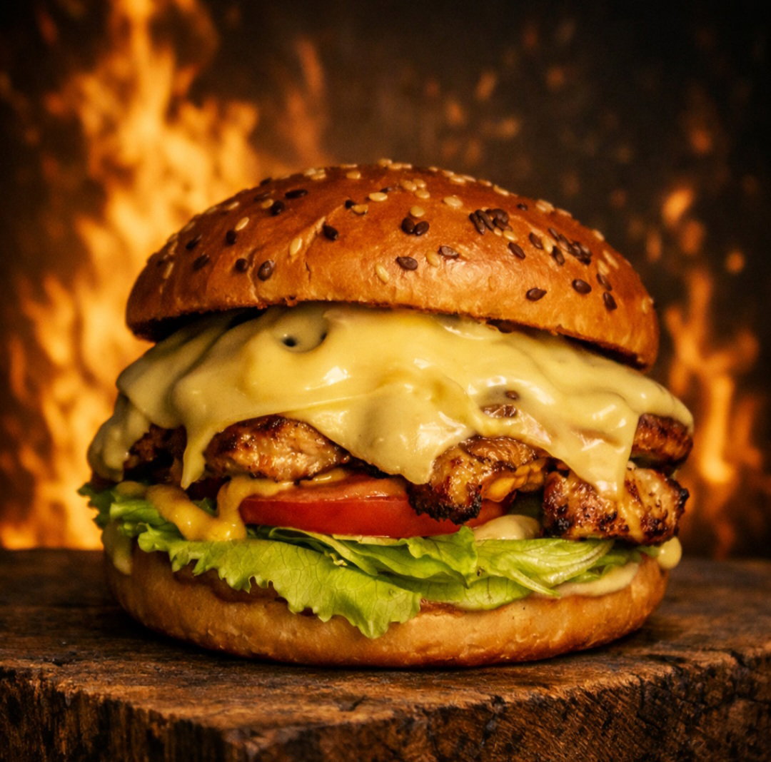 Mushroom Chicken Burger_0