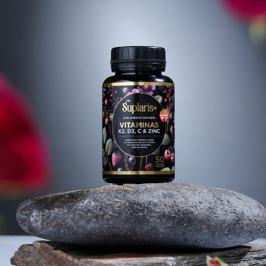 Vitaminas K2, D3, C & Zinc