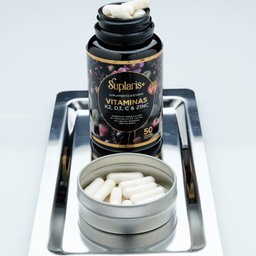 Vitaminas K2, D3, C & Zinc