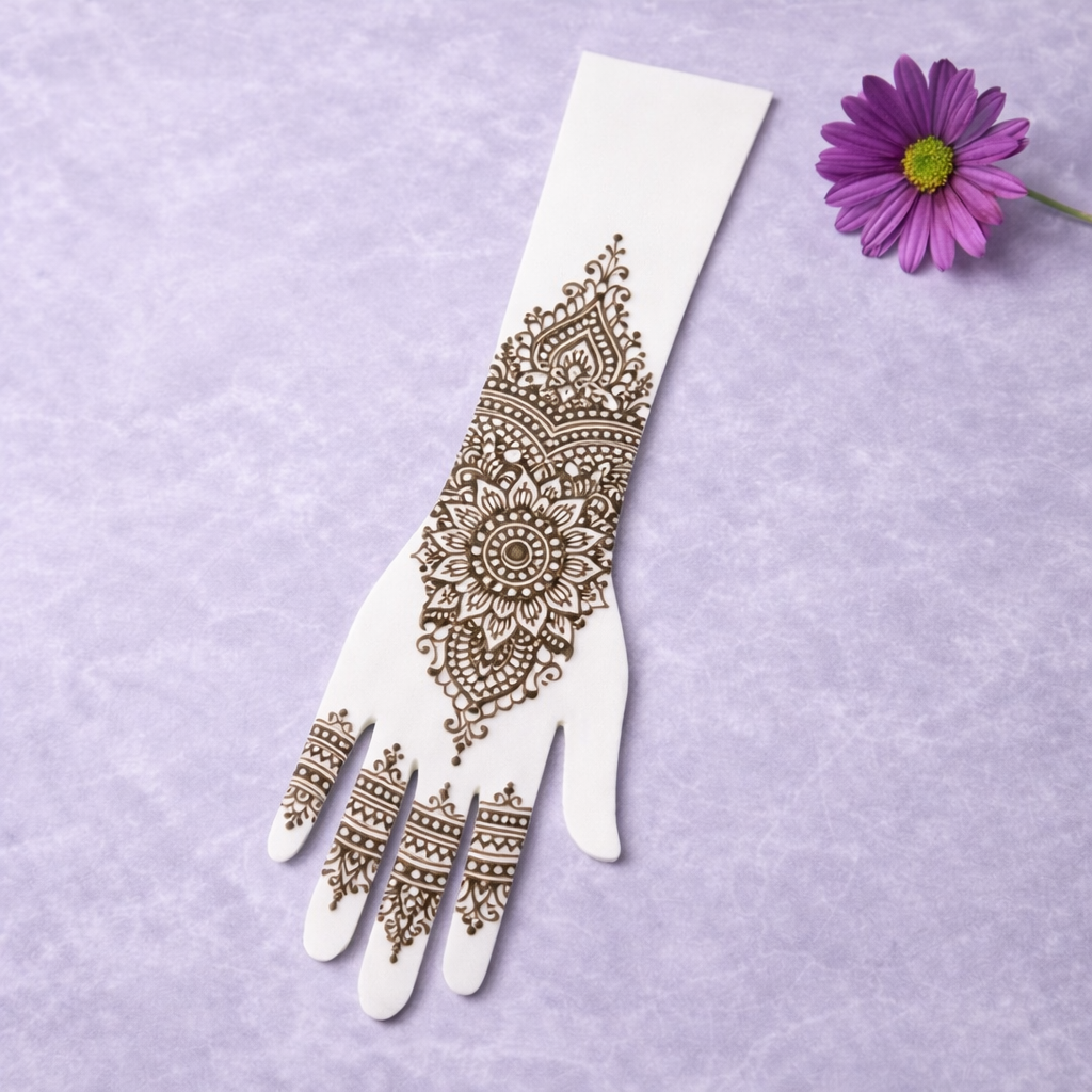 Acrylic Practice hand (for henna designing)_0