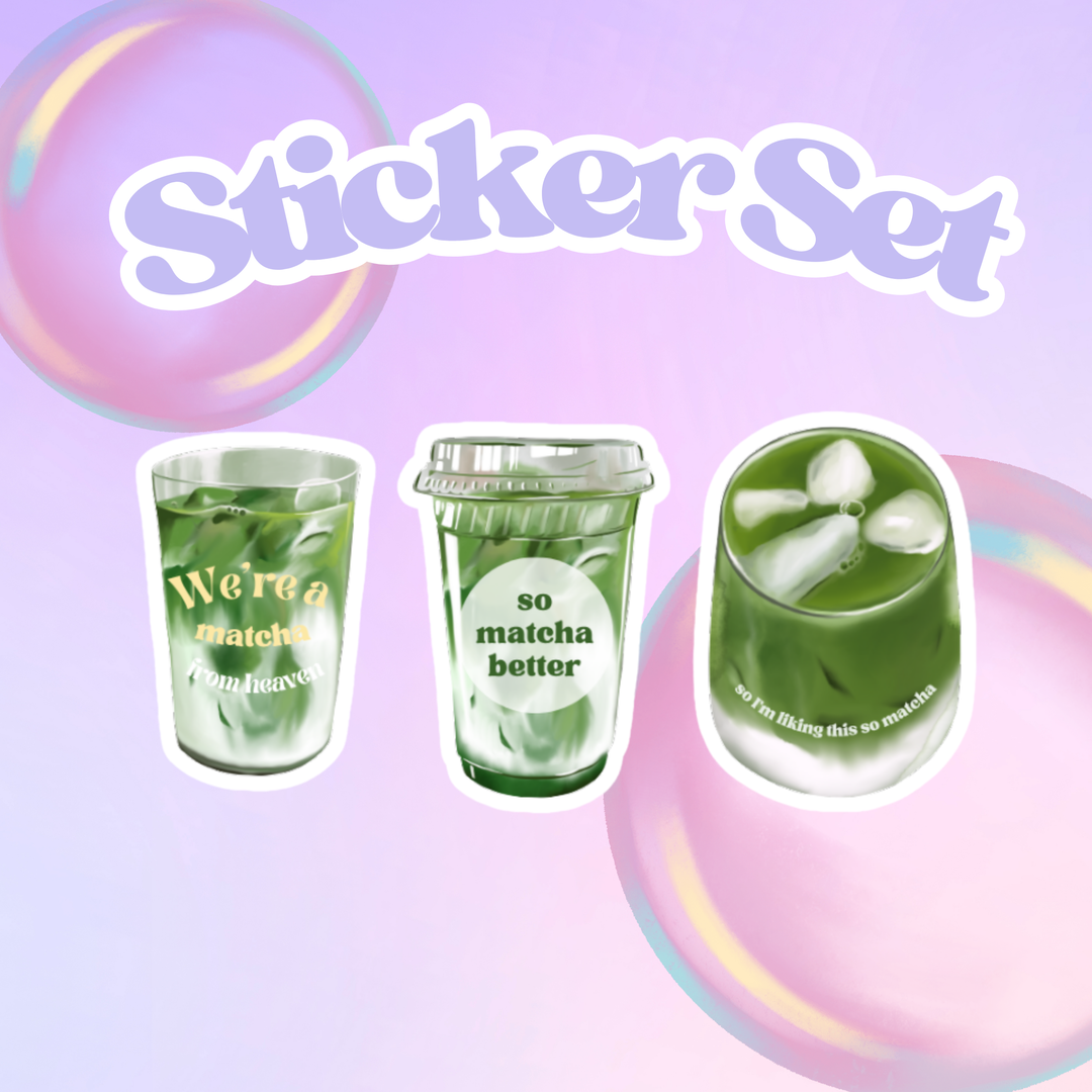 Matcha Sticker Set 