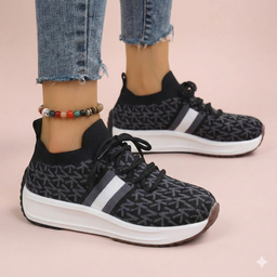 Basket femme noire
