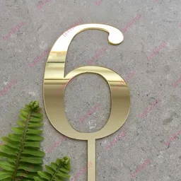 NUMBER TOPPER 06