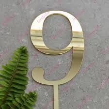 NUMBER TOPPER 09