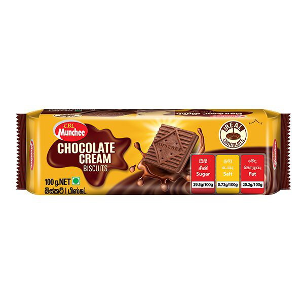 2413 MUNCHEE CHOCOLATE CREAM BISCUIT 100G