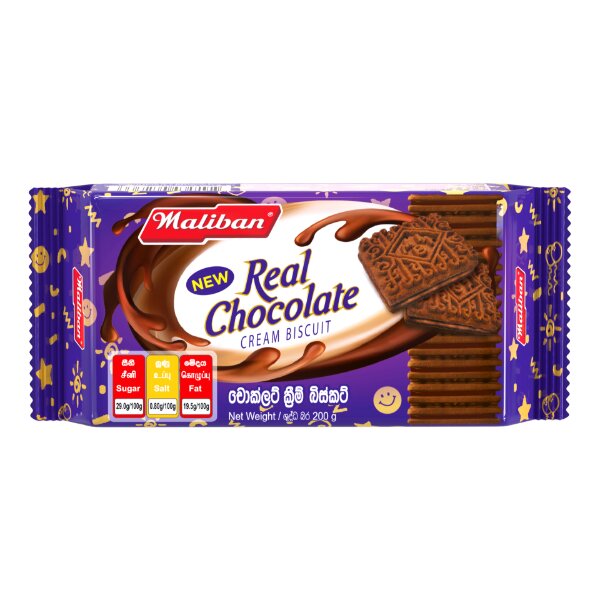 956 MALIBAN CHOCOLATE CREAM BISCUIT 200G _0