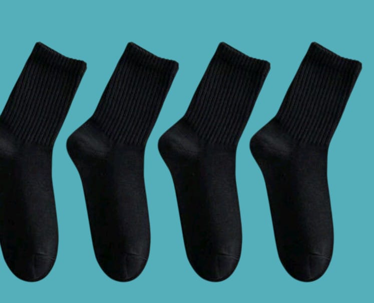 Black Cotton Socks_0