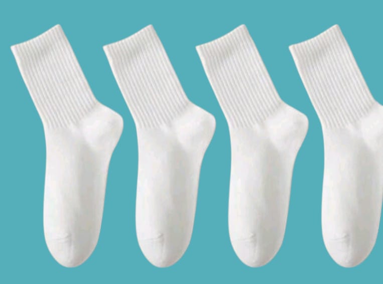White Cotton Socks_0