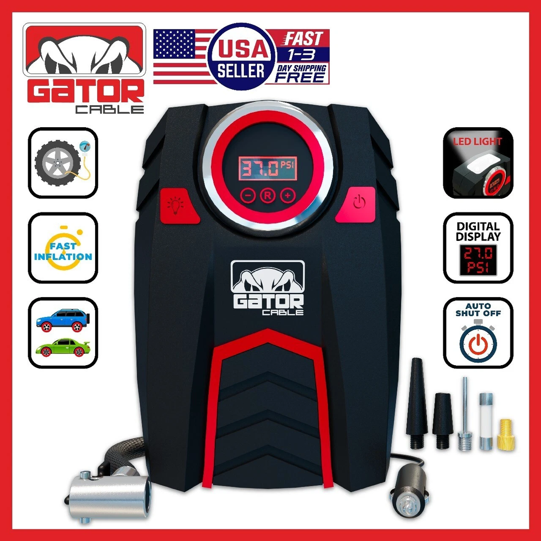 Portable 12V Digital Tire Inflator
