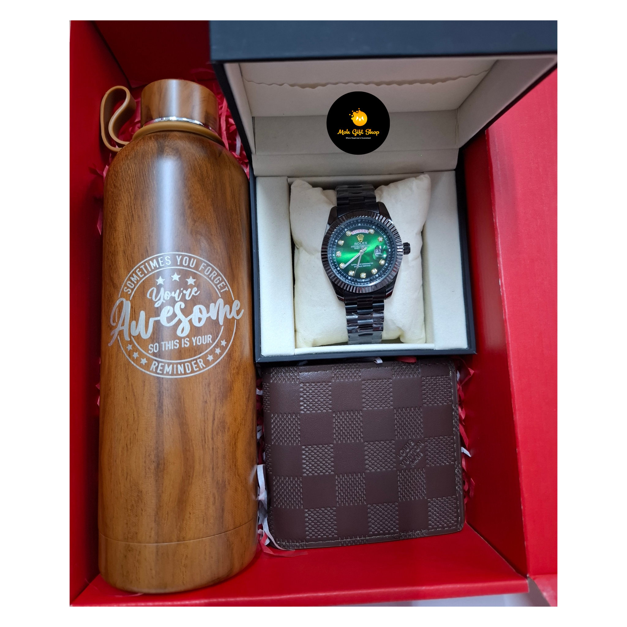 Elegance His — Watch, Wallet & Thermal Flask Combo_6
