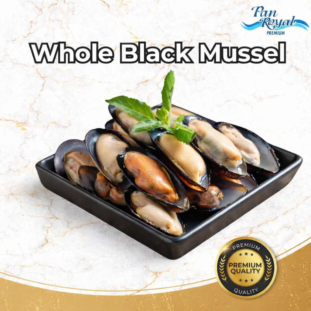 PAN ROYAL Whole Black Mussel 5-8cm/pc - 1KG