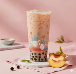 Peach Rose Pu-er Milk Tea (Large)