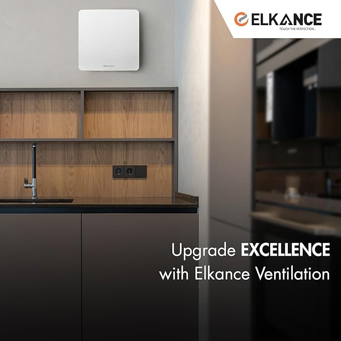 ELKANCE Canon 150mm (6 Inches) Axial Exhaust Fan | BLDC Motor | 7W, 2400 RPM | Ideal for Modern Kitchen, Bathroom & Office | ABS PP Plastic Body_19
