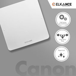 ELKANCE Canon 150mm (6 Inches) Axial Exhaust Fan | BLDC Motor | 7W, 2400 RPM | Ideal for Modern Kitchen, Bathroom & Office | ABS PP Plastic Body