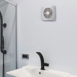 ELKANCE Turbo Pro Axial 150mm (6 Inches) Exhaust Fan With Mosquito Mesh | BLDC Motor |7W, 2400 RPM | Ideal for Bathroom, Kitchen & Office | ABS PP Plastic Body, Easy-Clean