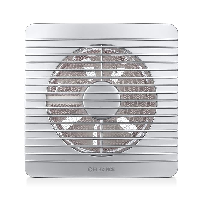ELKANCE Turbo Pro Axial 150mm (6 Inches) Exhaust Fan With Mosquito Mesh | BLDC Motor |7W, 2400 RPM | Ideal for Bathroom, Kitchen & Office | ABS PP Plastic Body, Easy-Clean_1