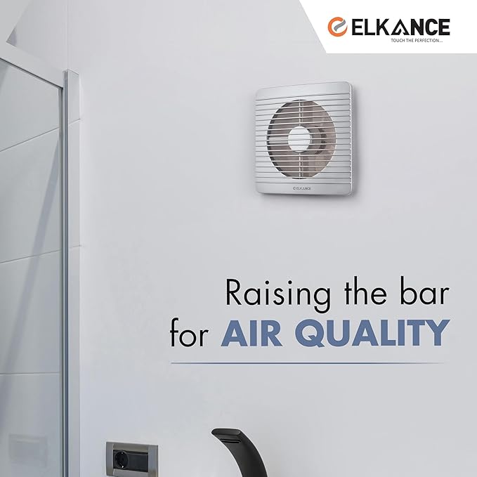 ELKANCE Turbo Pro Axial 150mm (6 Inches) Exhaust Fan With Mosquito Mesh | BLDC Motor |7W, 2400 RPM | Ideal for Bathroom, Kitchen & Office | ABS PP Plastic Body, Easy-Clean_6