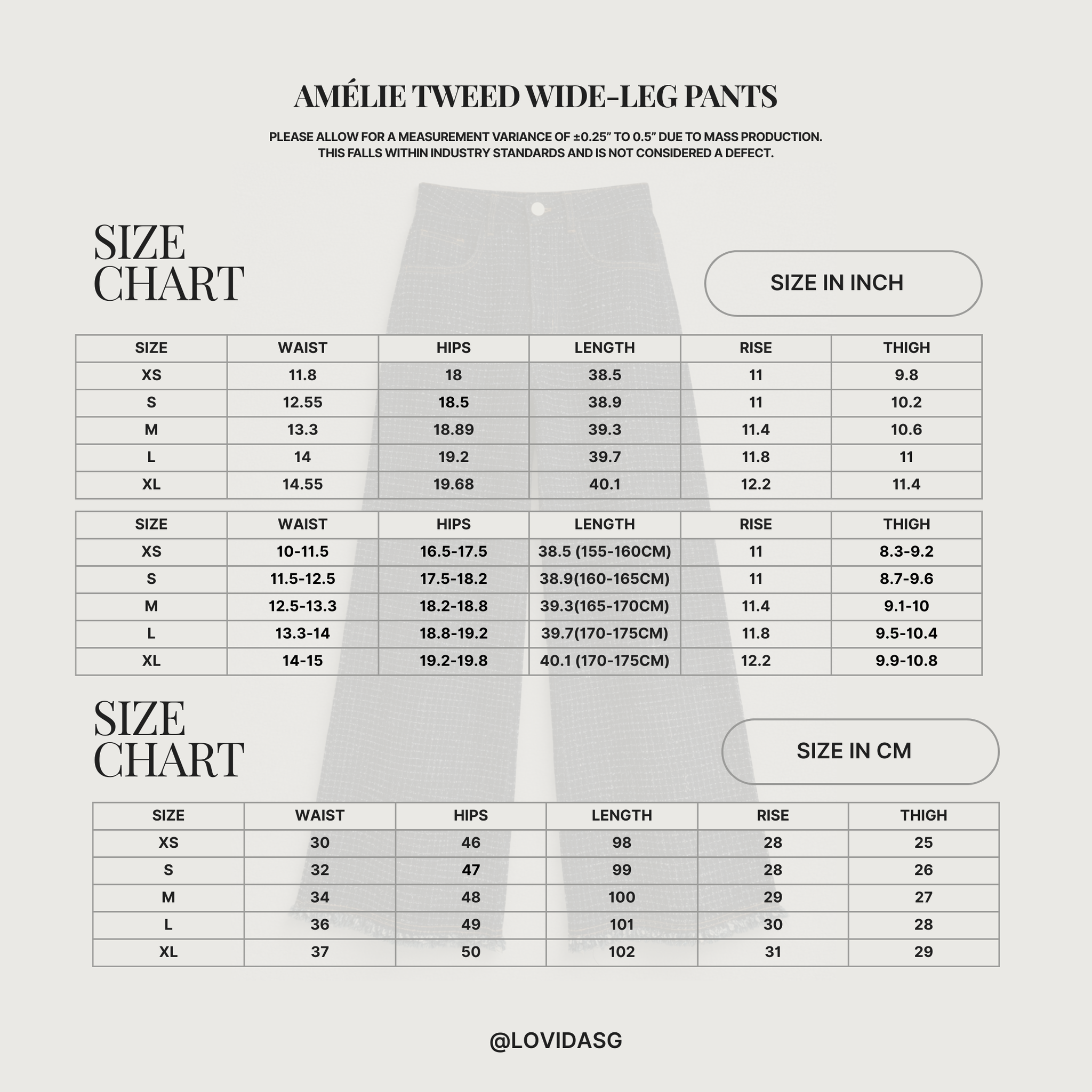 AMELIE TWEED WIDE-LEG PANTS _2