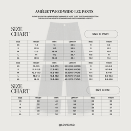 AMELIE TWEED WIDE-LEG PANTS 