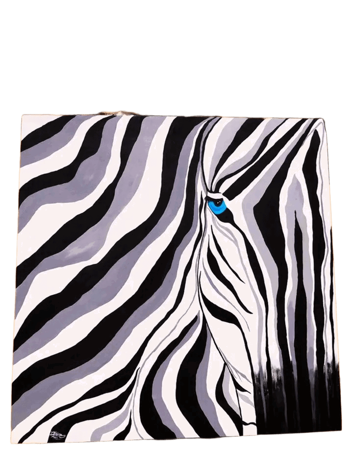 Abstrato, Zebra com 3 cores_0