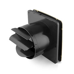 ELKANCE Canon Metal 150mm (6 Inches) Axial Exhaust Fan | BLDC Motor | 7W, 2400 RPM | Ideal for Modern Kitchen, Bathroom & Office | ABS PP Plastic Body | Premium Stainless Steel Front Panel 