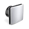 ELKANCE Canon Metal 150mm (6 Inches) Axial Exhaust Fan | BLDC Motor | 7W, 2400 RPM | Ideal for Modern Kitchen, Bathroom & Office | ABS PP Plastic Body | Premium Stainless Steel Front Panel 