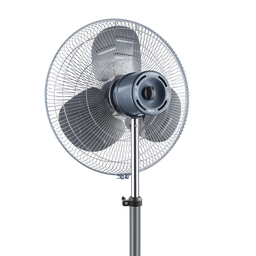 Elkance 500mm Typhoon Pedestal Oscillating Fan for home | Double Ball Bearing Powerful Motor, 32-feet Air Delivery |3-Speed Control, High Speed Stand Fan | Metal Body, Telescopic Arrangement