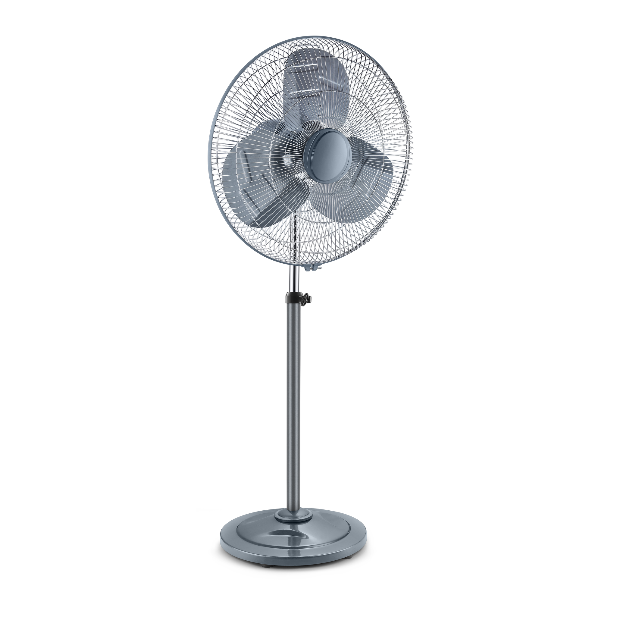 Elkance 500mm Typhoon Pedestal Oscillating Fan for home | Double Ball Bearing Powerful Motor, 32-feet Air Delivery |3-Speed Control, High Speed Stand Fan | Metal Body, Telescopic Arrangement_1