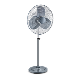 Elkance 500mm Typhoon Pedestal Oscillating Fan for home | Double Ball Bearing Powerful Motor, 32-feet Air Delivery |3-Speed Control, High Speed Stand Fan | Metal Body, Telescopic Arrangement