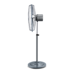 Elkance 500mm Typhoon Pedestal Oscillating Fan for home | Double Ball Bearing Powerful Motor, 32-feet Air Delivery |3-Speed Control, High Speed Stand Fan | Metal Body, Telescopic Arrangement