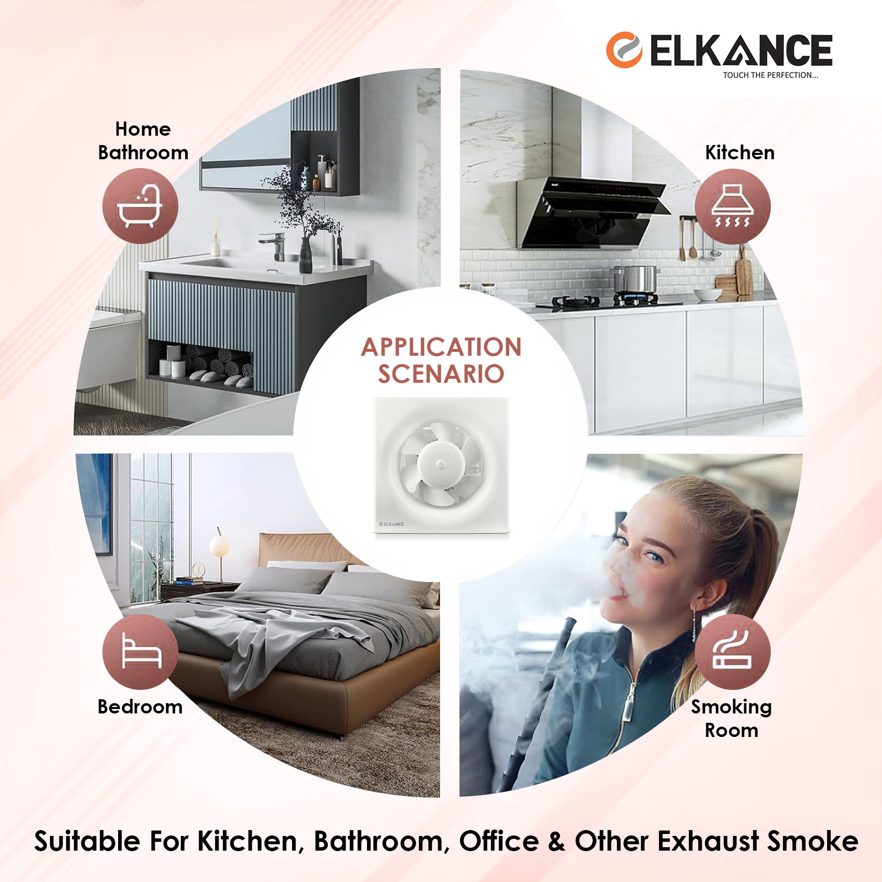 ELKANCE Breezy High-Speed Ventilation Fan | 45 W, 1400 RPM | Low Noise, High Air Suction | Robust PPCP Body, Ideal for Office, Kitchen & Bathroom_3