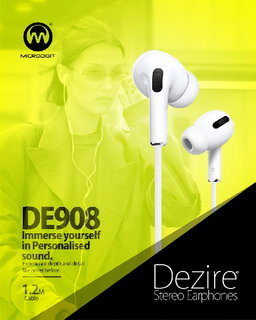 Dezire Earphone Dezire Wired Stereo Earphone DE908