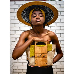 Tseli M. Yellow Khetsi Handcrafted Handbag