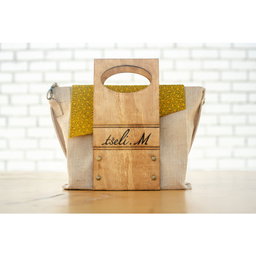 Tseli M. Yellow Khetsi Handcrafted Handbag