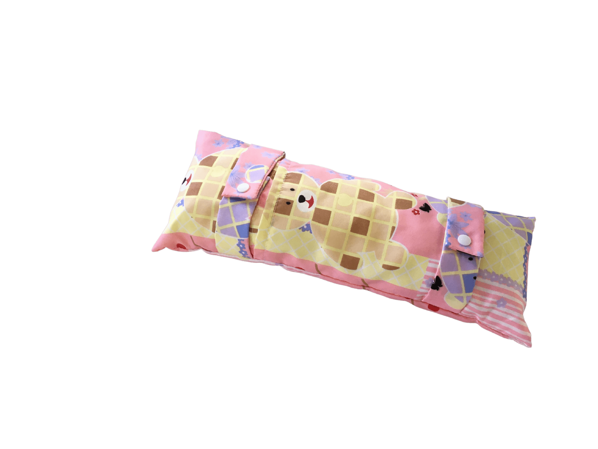 Excellent Works Road Trip Comfort Bundle: Blankey, Bennie, and Kiddies Seatbelt Pillow Set for Kids (Girls)_4