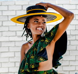 Tseli M. The Woven Cartwheel Hat