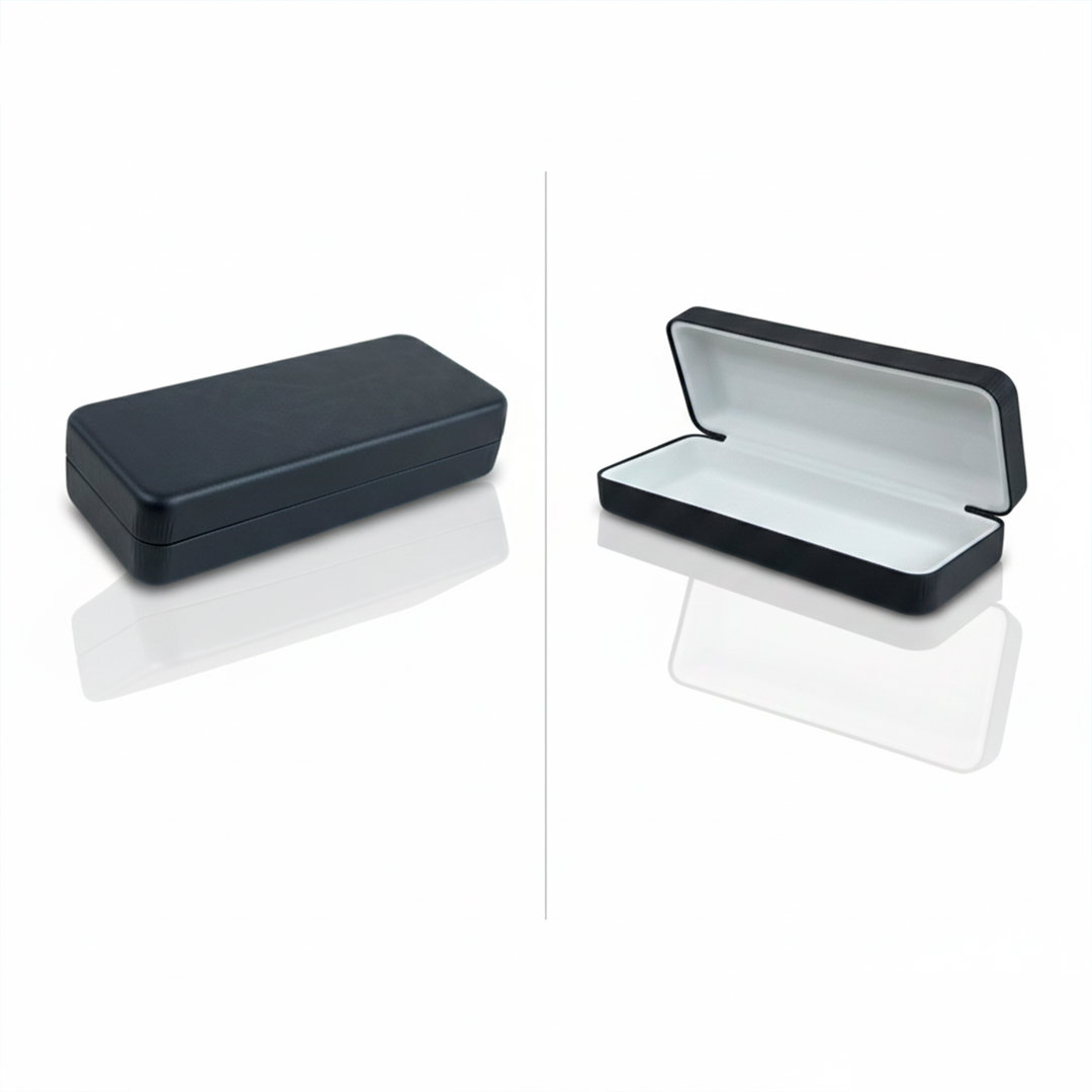 Estuche Negro Rígido Premium para Lentes