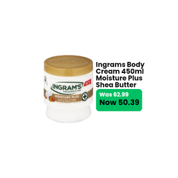Ingrams Body Cream 450ml Moisture Plus 