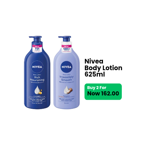 Buy 2 X Nivea Body Lotion 625ml 