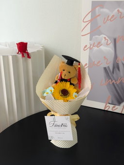 (GB035) Graduation Bear Sunflower Bouquet   
