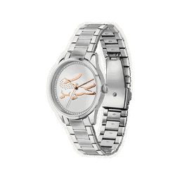 Lacoste Lady croc silver Mini Quartz White Round Dial